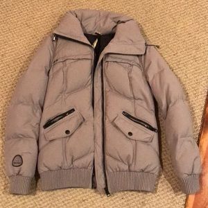 SOIA  & KYO grey down puffer jacket